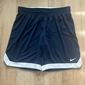 Nike Women's Navy and White Shorts